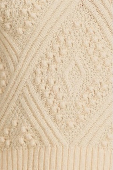 ARGYLE ZIP SWEATER WINTER WHI 5