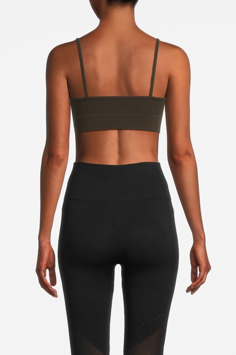 SEAMLESS STRAP BRA TOP DARK FORES 2