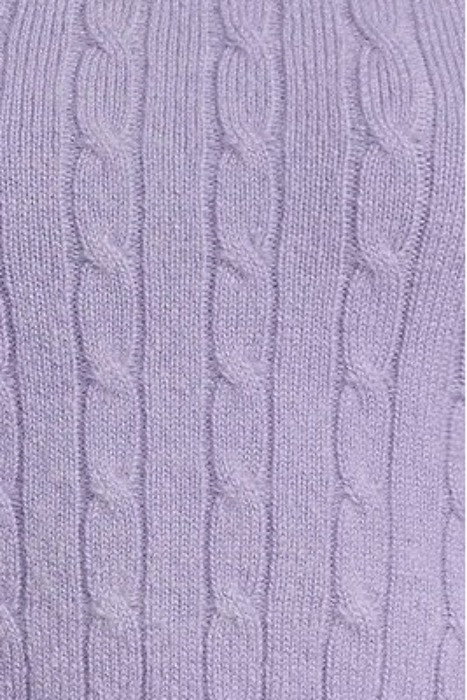 BRAIDED MOHAIR CREWNECK VEST PASTEL LIL 5