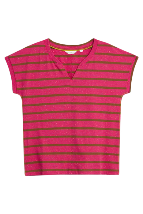 NELLY NOTCH NECK NEP TEE PINK 2