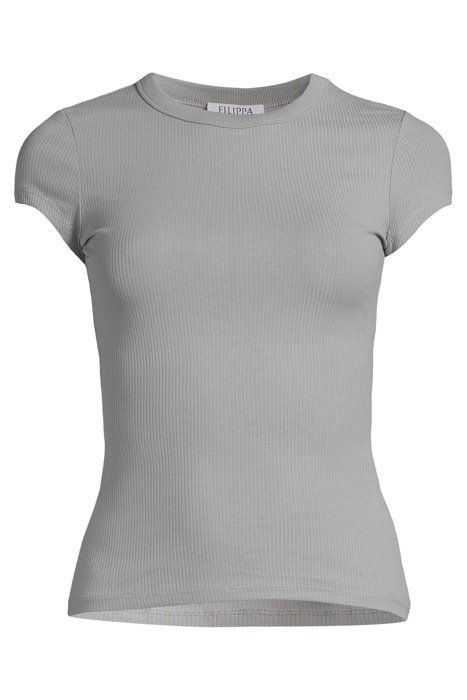 FINE RIB TEE FOG BLUE 3