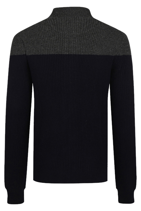 ZIP THRU BUTTON CARDIGAN NAVY 2