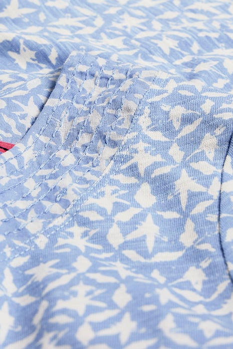 WEAVER JERSEY TOP BLUE PRINTED 4