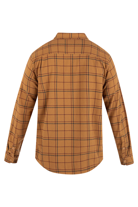 PORTLAND ORGANIC FLANNEL LONG SLEEVE EARTHSTONE 4