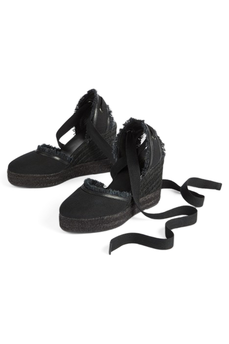 SOFIA FRAYED ESPADRILLES BLACK 3