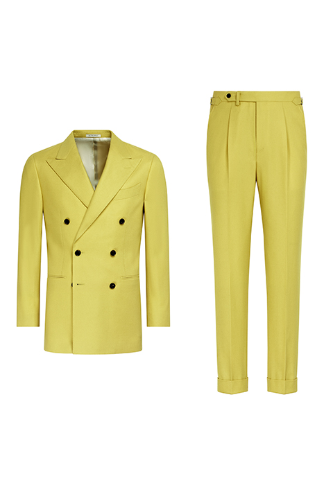 YELLOW TAILORED FIT HAVANA SUIT YELLOW 6