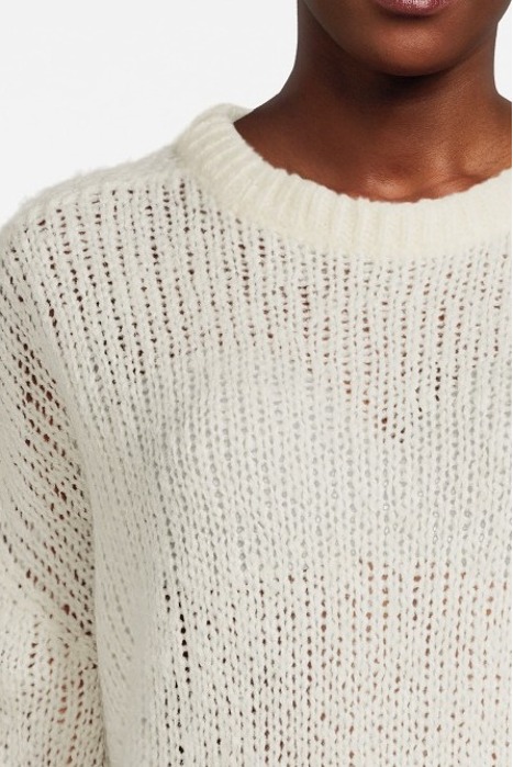 CREW-NECK PEARL WHITE 4