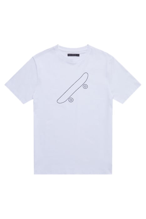 SKATEBOARD EMBROIDERY WHITE 3