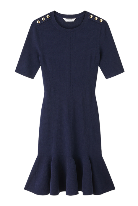 DR ANNMARIE KNIT DRESS NAVY 3
