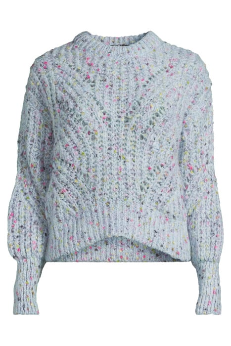 SHORT LIGHT BLUE NEPS SWEATER 3