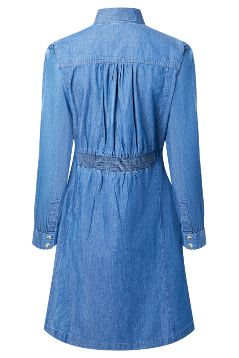 CHAMBRAY BTN-THRU DRESS LS K MARINE 2