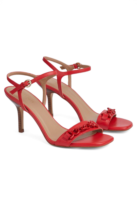 IVONNE WOODSTACK SANDAL POPPY 2
