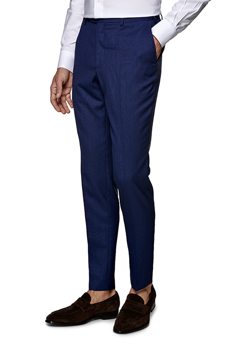 MID BLUE THREE-PIECE TAILORED FIT LAZIO SUIT 5