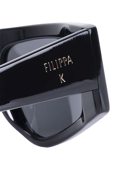 ANGLED ACETATE SUNGLASSES BLACK 3