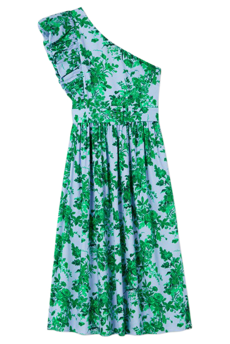 MAUD NEON MIDI DRESS BLUE 3