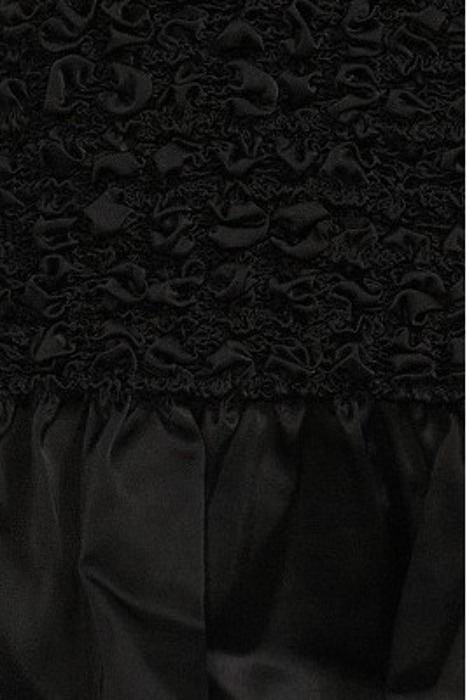 SATIN SMOCK DRESS BLACK 5