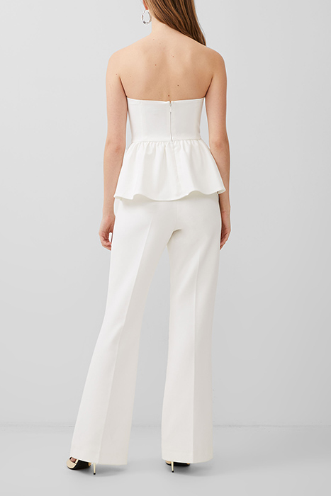 WHISPER STRAPLESS PEPLUM TOP WHITE 2