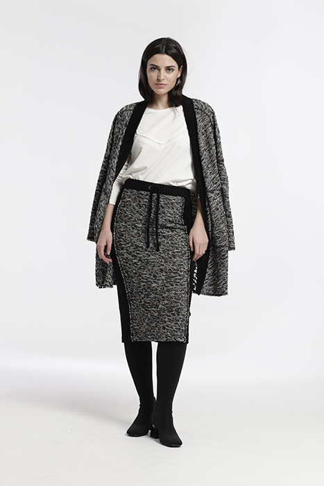 JACQUARD KNIT MARZO SKIRT BLACK 3