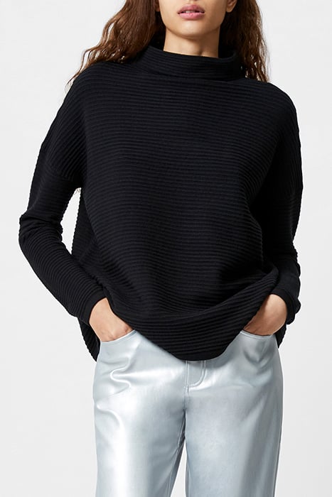 BABYSOFT LENA L/S HIGH NK JMPR BLACK 1