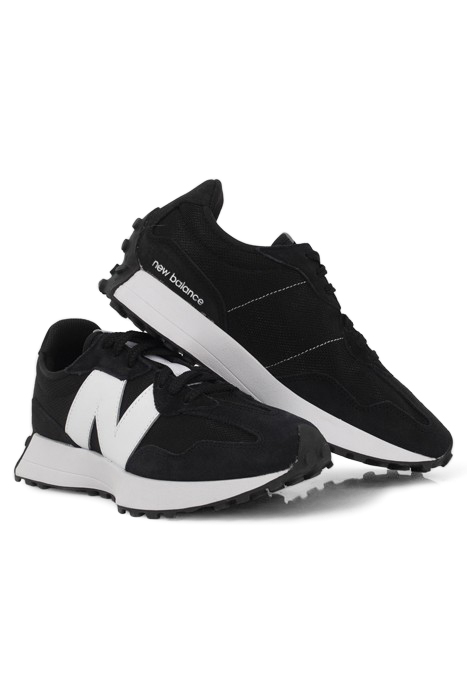 BLACK AND WHITE NEW BALANCE 327 TRAINERS BLACK 5