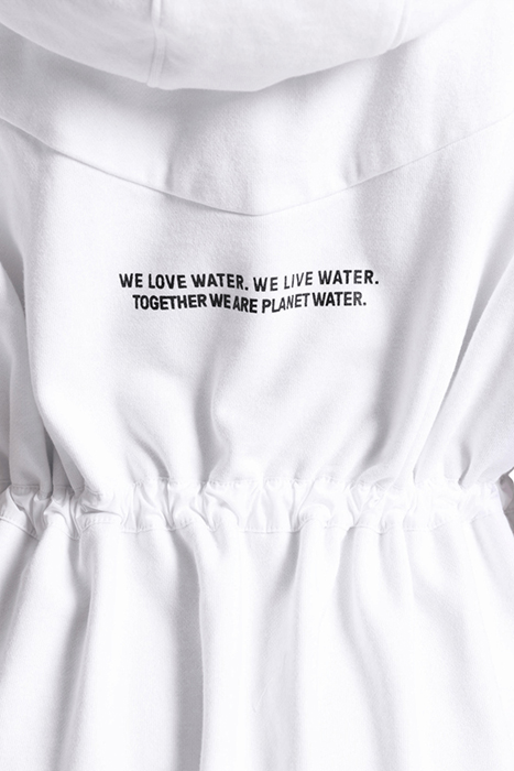 WOMEN'S HOODED SLEEVELESS JACKET MPH WHITE 10