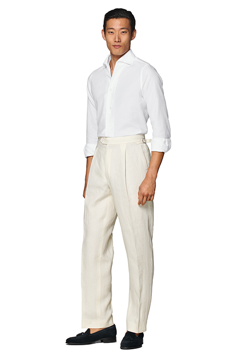 WHITE ONE PIECE COLLAR EXTRA SLIM FIT SHIRT WHITE 5