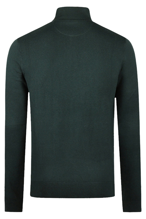 ZIP MOCK SWEATER PINE GREEN 2
