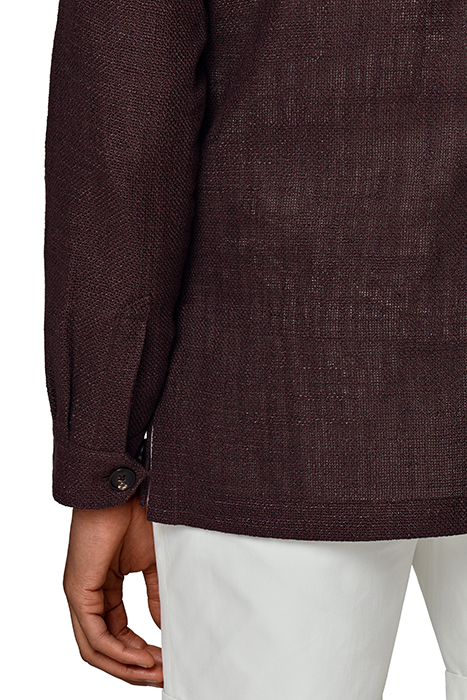 BURGUNDY RELAXED FIT SHIRT-JACKET BURGUNDY 9