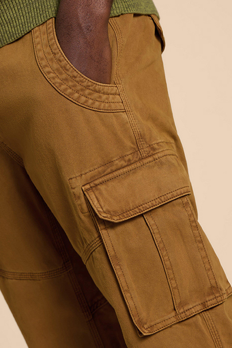 KEGWORTH  CARGO TROUSER DARK TAN 4