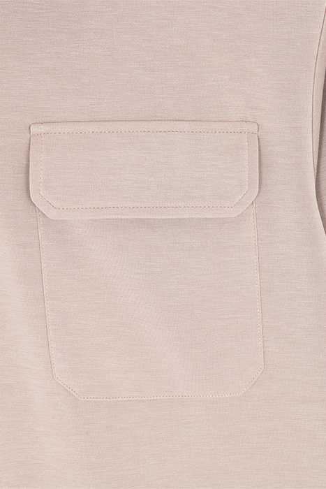 PATCH PKT ZIP FRONT MOCK NECK FUNGI 10