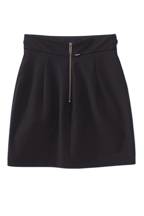 BLACK SHORT SKIRT WITH CHAIN DETAIL BLACK 3