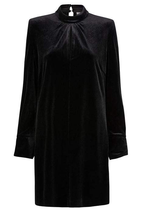 SLOANE VELVET DRESS RAVEN 3