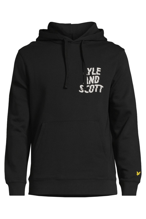 RIPPLE LOGO HOODIE JET BLACK 3