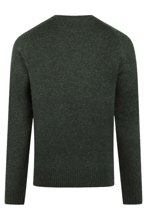LAMBSWOOL CREW NECK SWEATER DARK SAGE 2