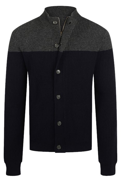 ZIP THRU BUTTON CARDIGAN NAVY by McGregor
