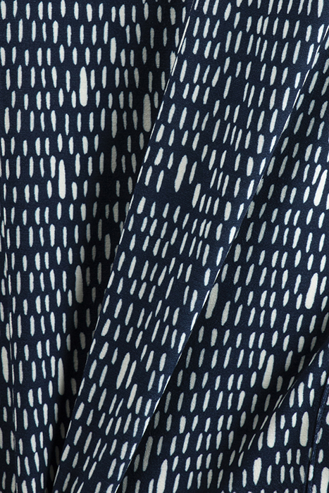 SWEAT DRESS LOU PRINT DARK BLUE WITH STRIPED DOTS PRINT 3