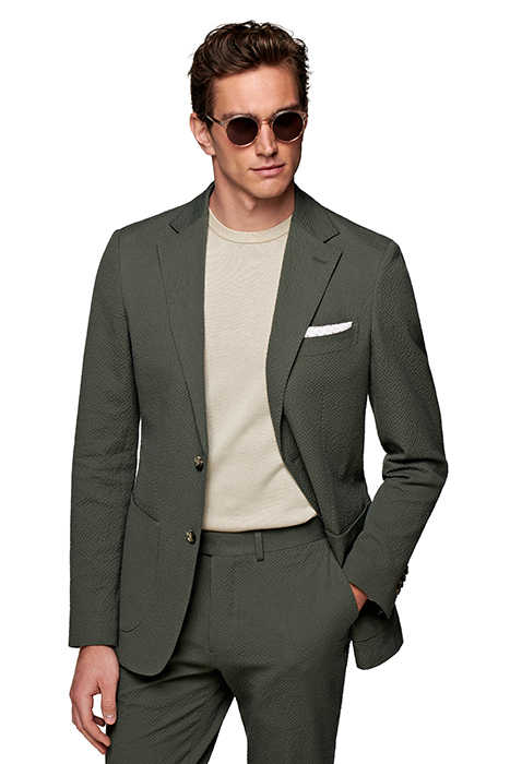 DARK GREEN TAILORED FIT HAVANA SUIT DARK GREEN 2