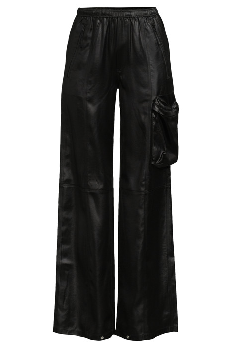 SHINY CARGO TRACKPANTS BLACK 3