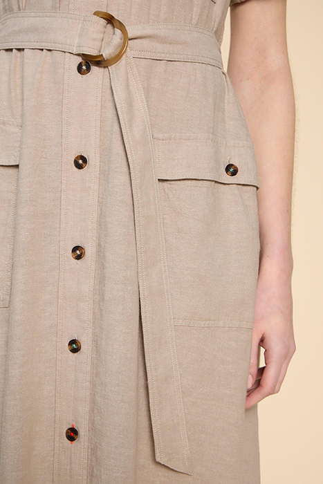 HAZEL LINEN BLEND SHIRT DRE LIGHT NATURAL 3