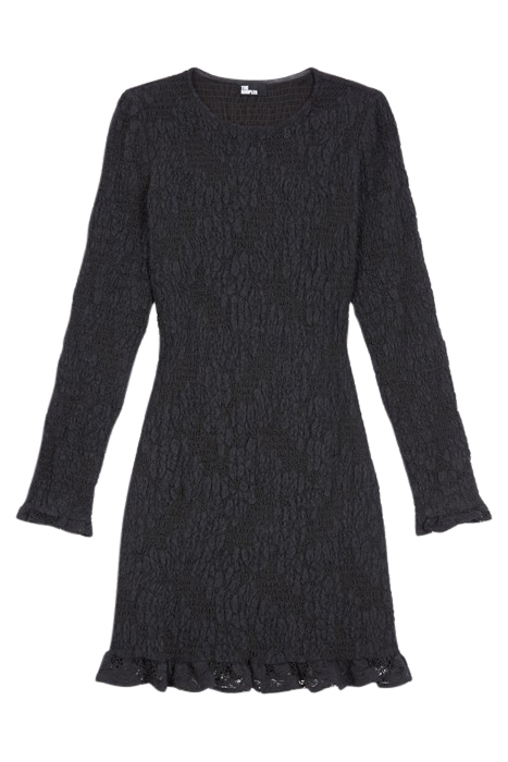 ROBE COURTE MANCHES LONGUES SMOCKEE BLACK 5