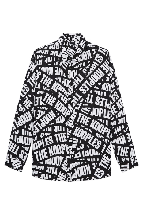 CHEMISE A MANCHES LONGUES COL CLASSIQUE BLACK WHITE by The Kooples