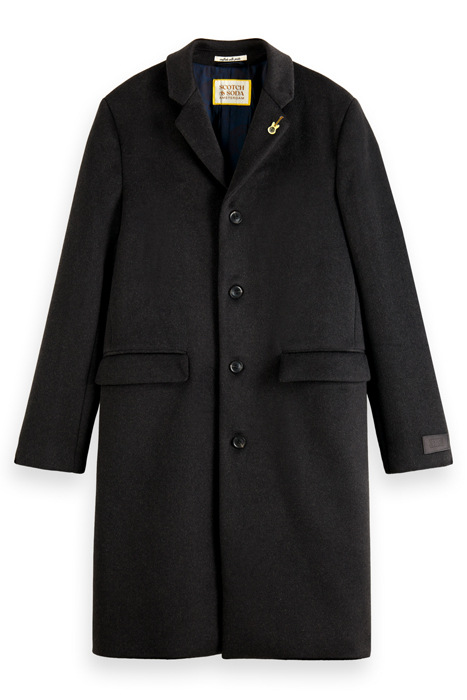 CLASSIC WOOL BLEND OVERCOAT CHARCOAL MELANGE 4