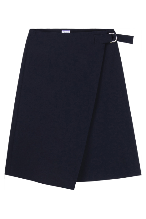 A-LINE WRAP SKIRT NAVY 3
