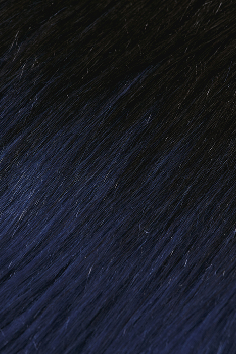 GRADIENT FAUX FUR JACKET DUSTY BLUE 9