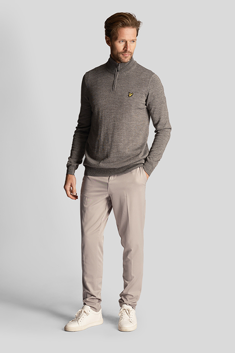 GOLF CORE 1/4 ZIP MERINO MIX MID GREY MARL 3
