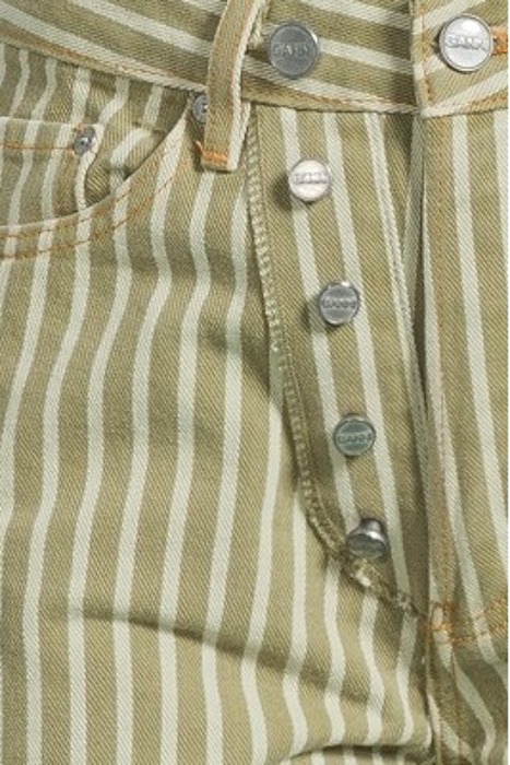 STRIPE DENIM CUTLINE FIGNI STRIPE LODEN GREEN 5