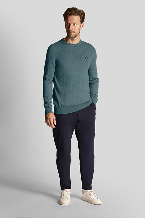 GOLF CREW NECK PULLOVER IRON BLUE 3