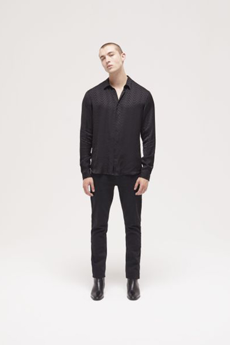CHEMISE MANCHES LONGUES BLACK by The Kooples