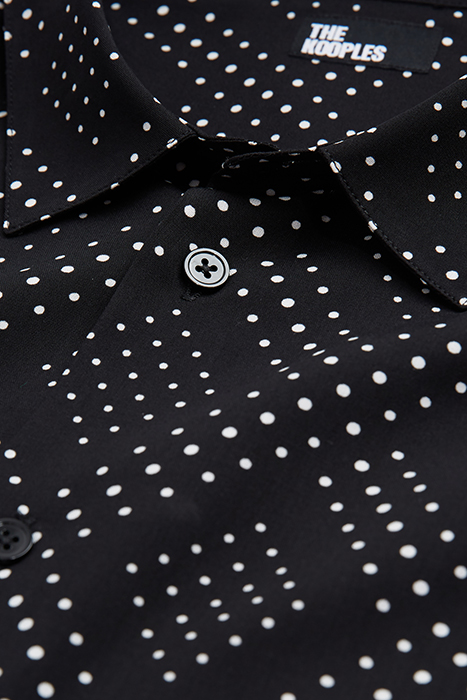 CHEMISE SLIM D BLACK WHITE 2