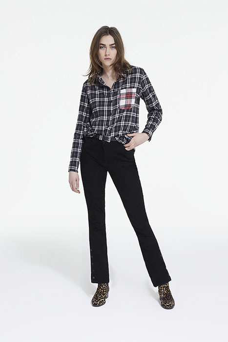 CHEMISE A CARREAUX ET POCHES CONSTRATEES BLACK 3